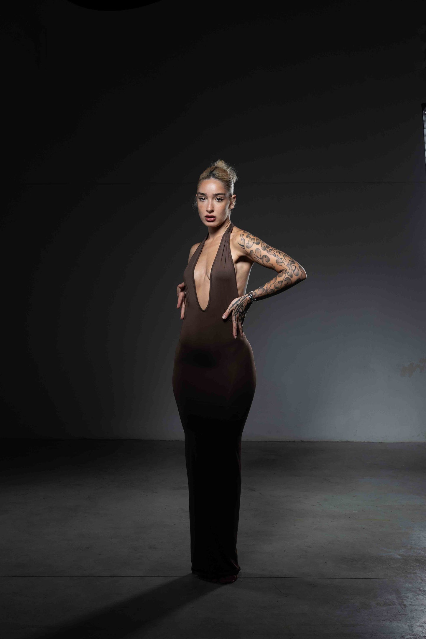 VESTITO UNDRESSED MARRONE