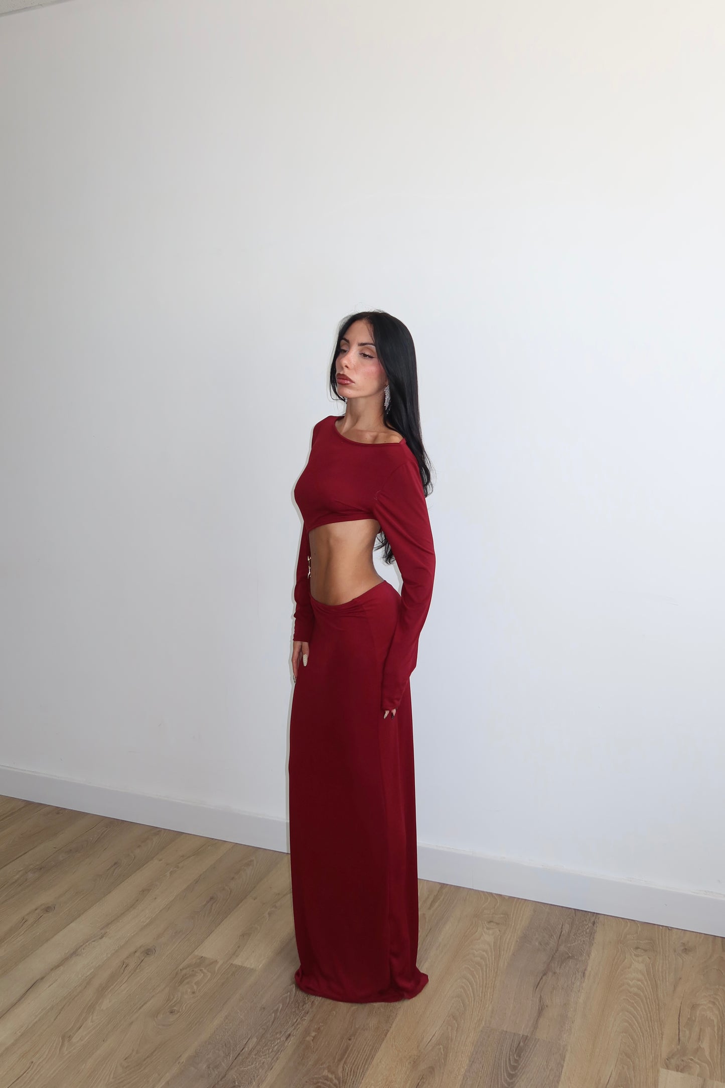 LongDress METAL Bordeaux