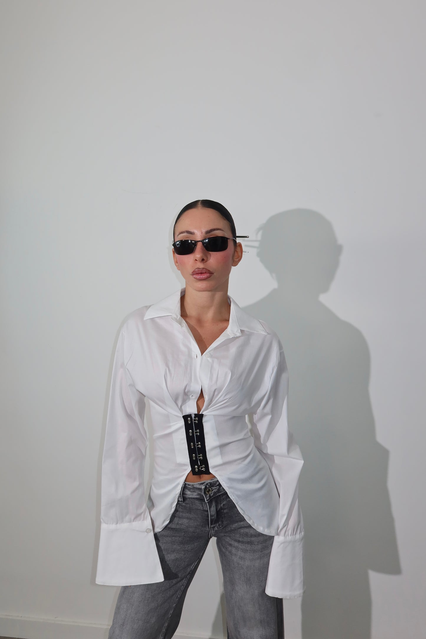 Camicia BUSTIER bianco