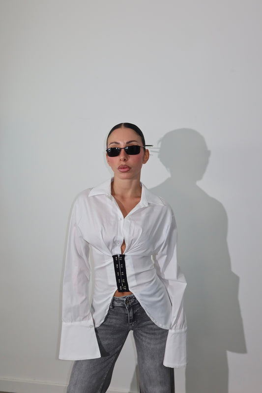 Camicia BUSTIER bianco