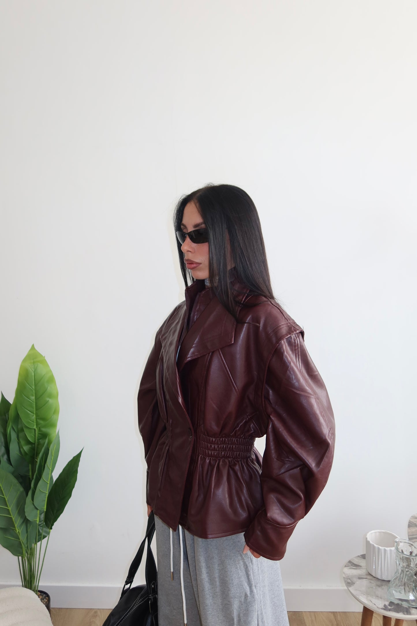 Giacca DRAP bordeaux