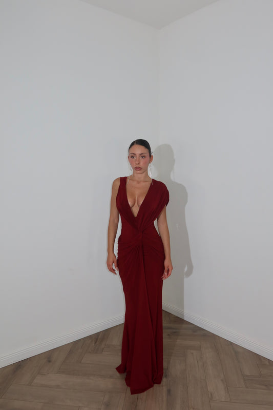 LongDress NABILAH bordeaux