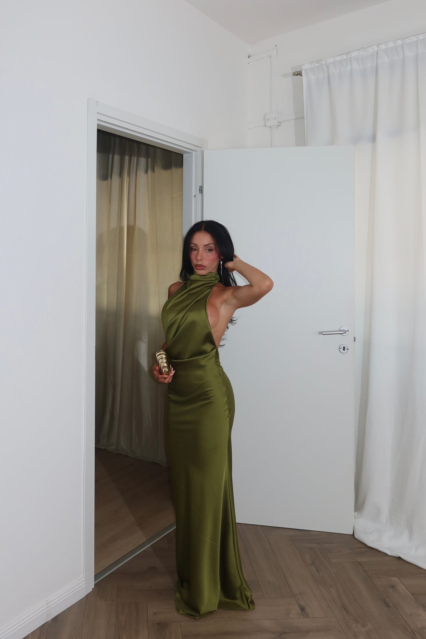 LongDress BELLE verde acido