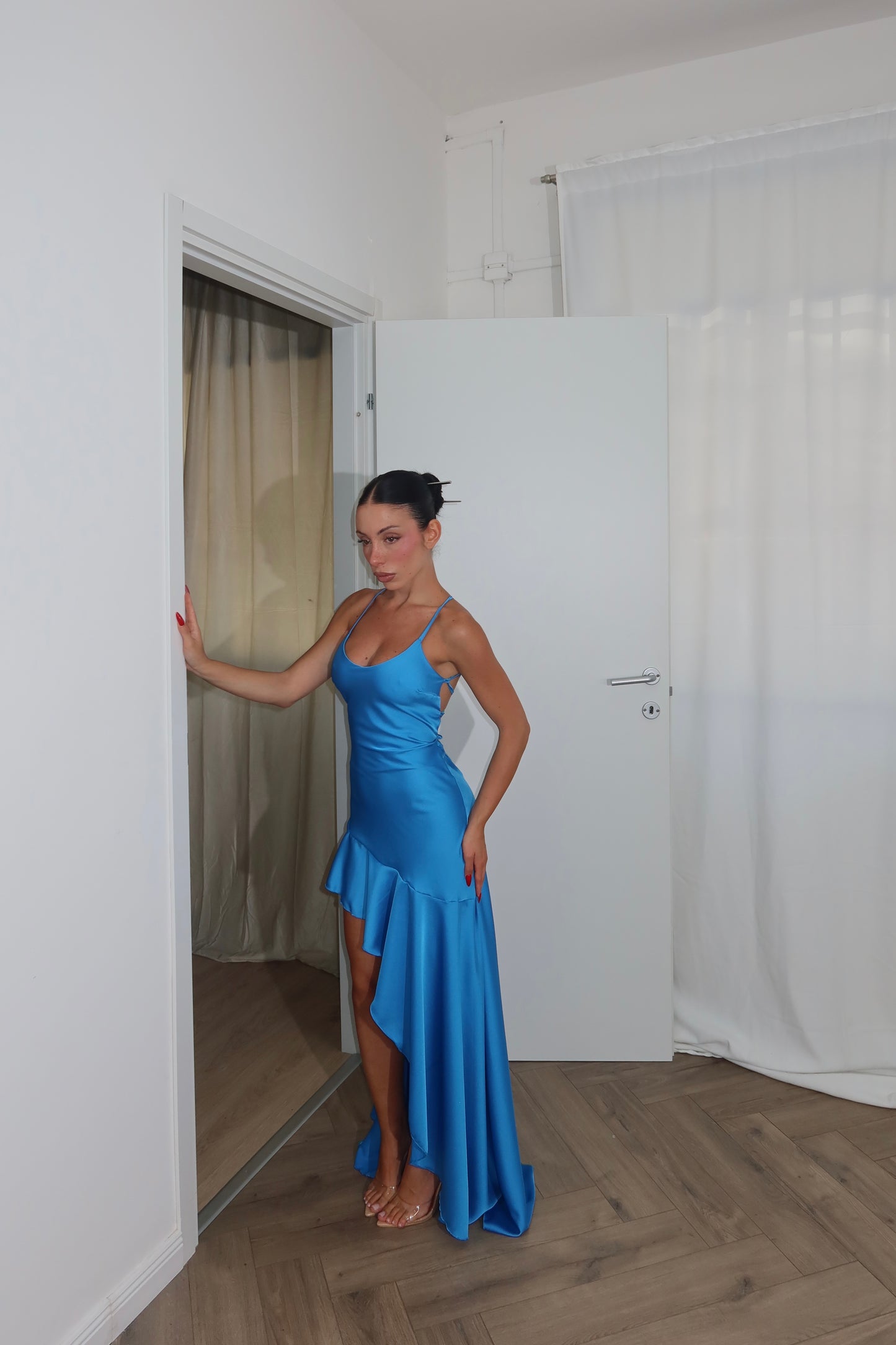 LongDress PEONIE azzurro
