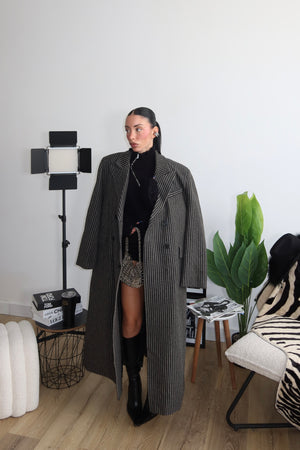 Coat PIED DE POULE fango/verde