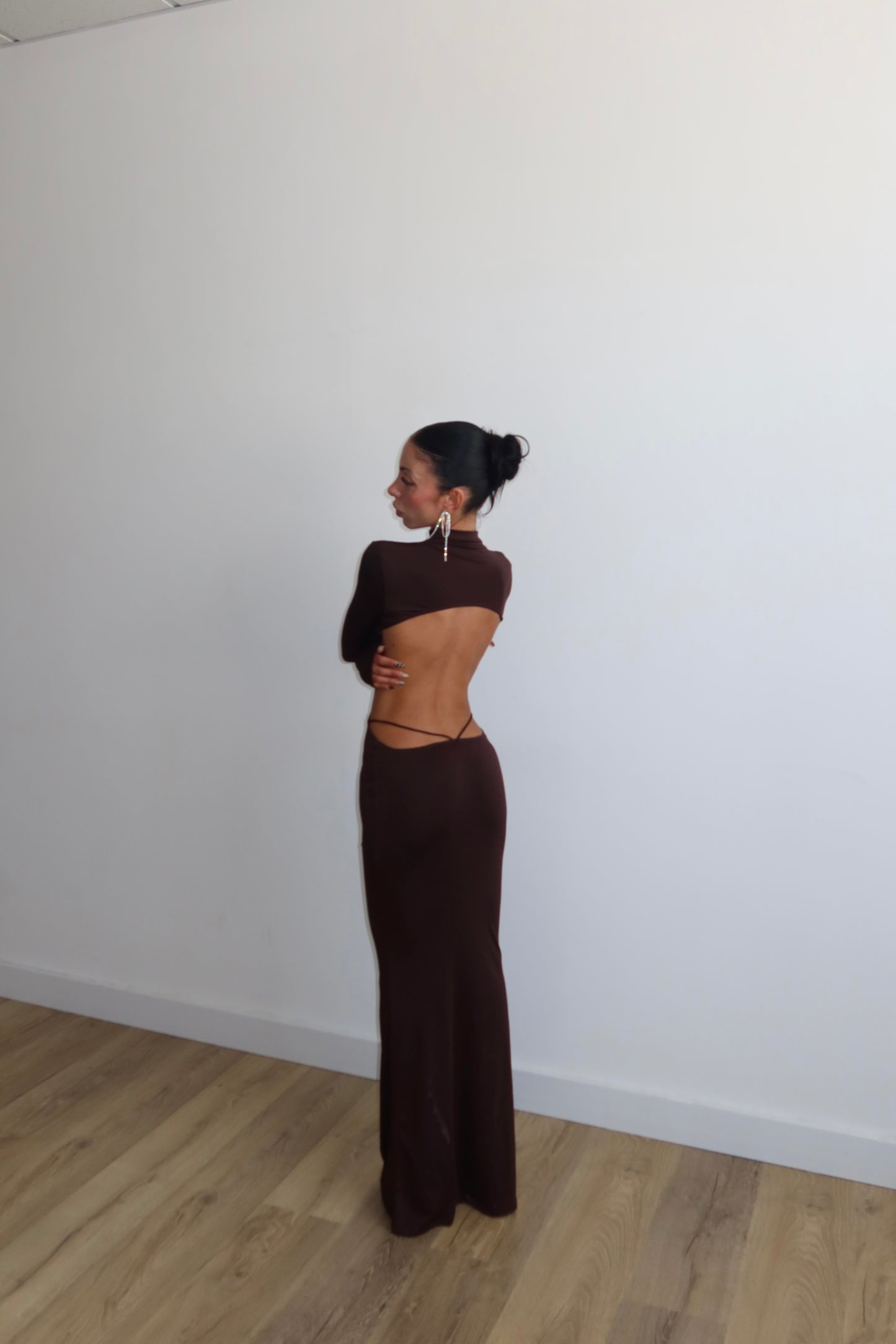 LongDress DOWN choco