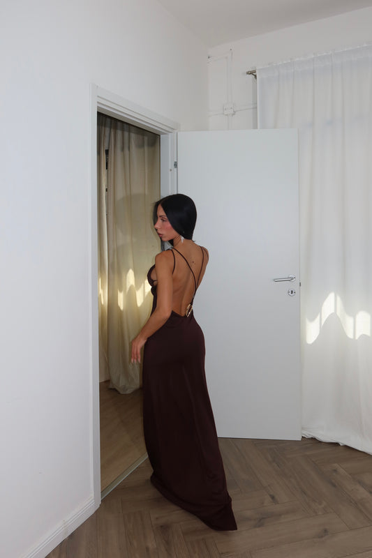 Longdress GOLD RING choco