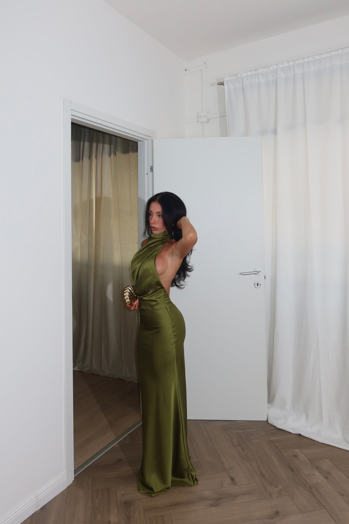 LongDress BELLE verde acido