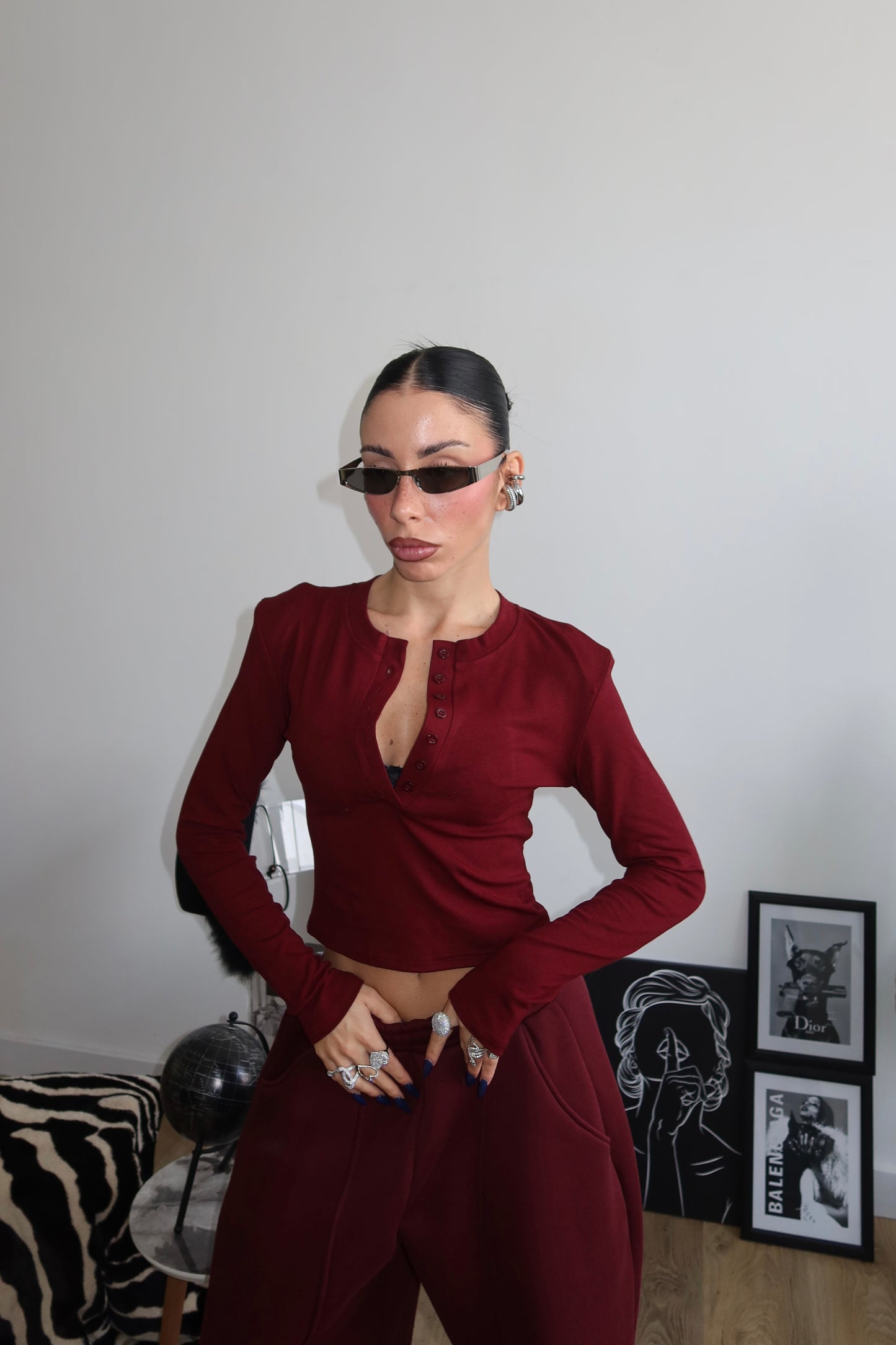 Maglia BENNET bordeaux