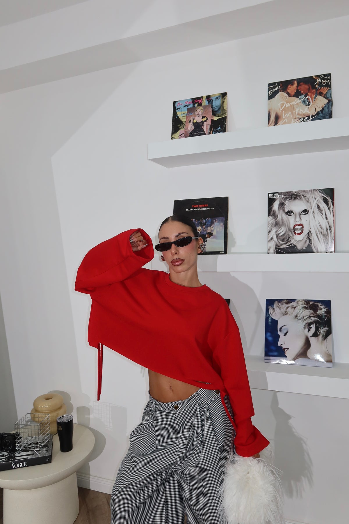 Felpa CRAZY rossa