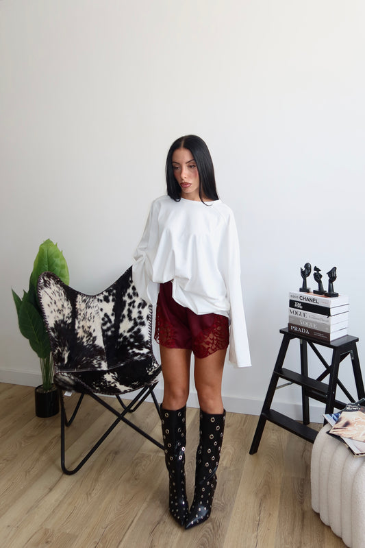 Short PIZZO & RASO bordeaux