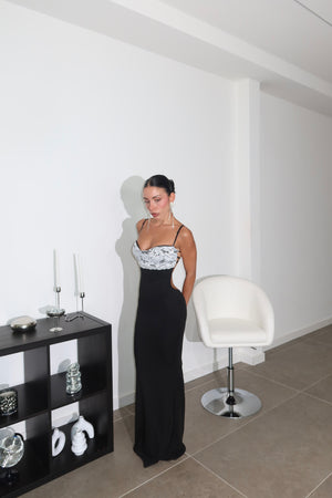 LongDress RICAMO nero