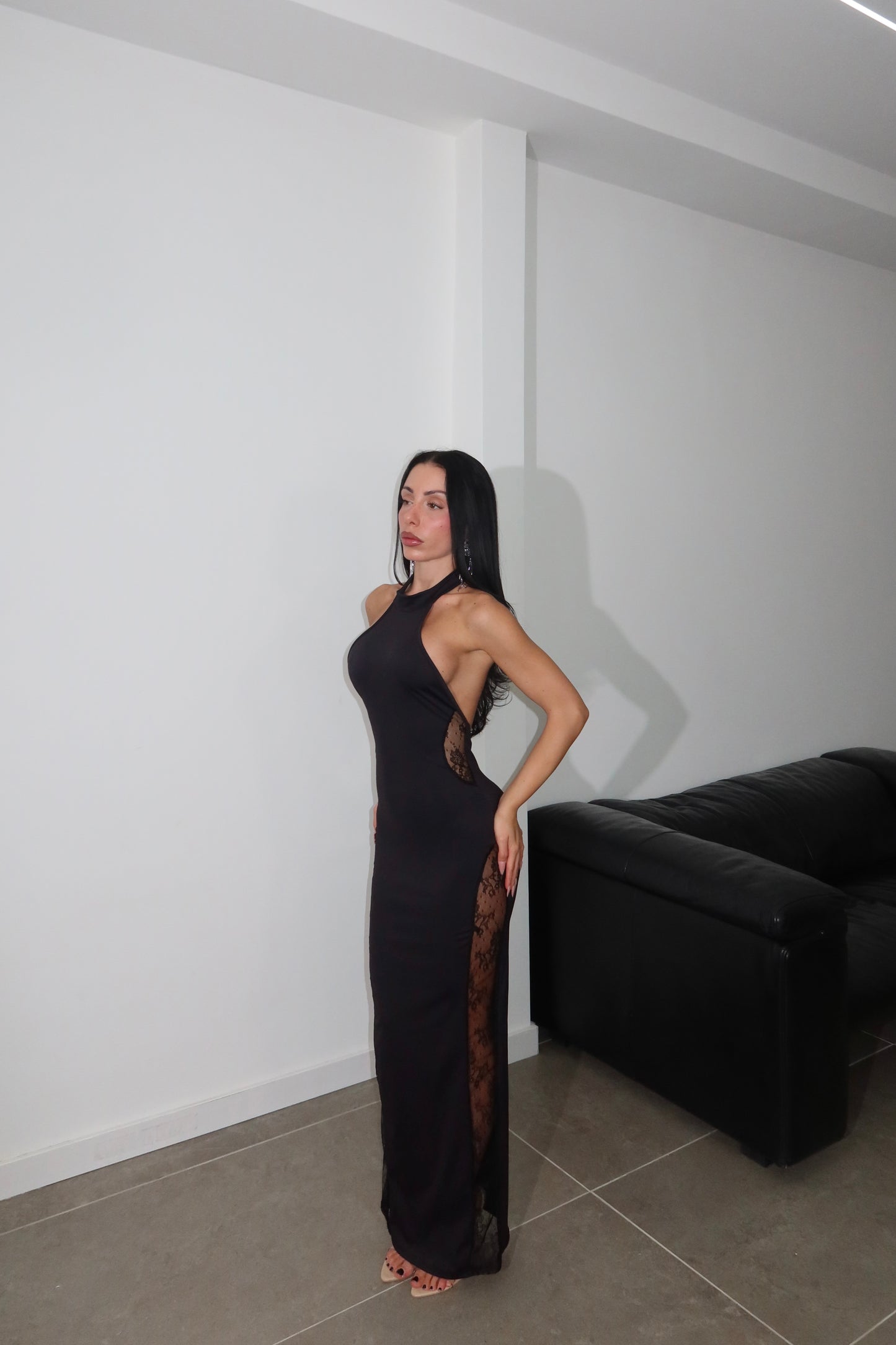 LongDress TRASPARENZE nero