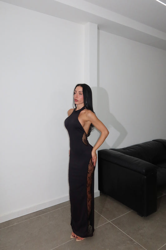 LongDress TRASPARENZE nero