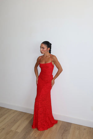 LongDress ISIDE rosso