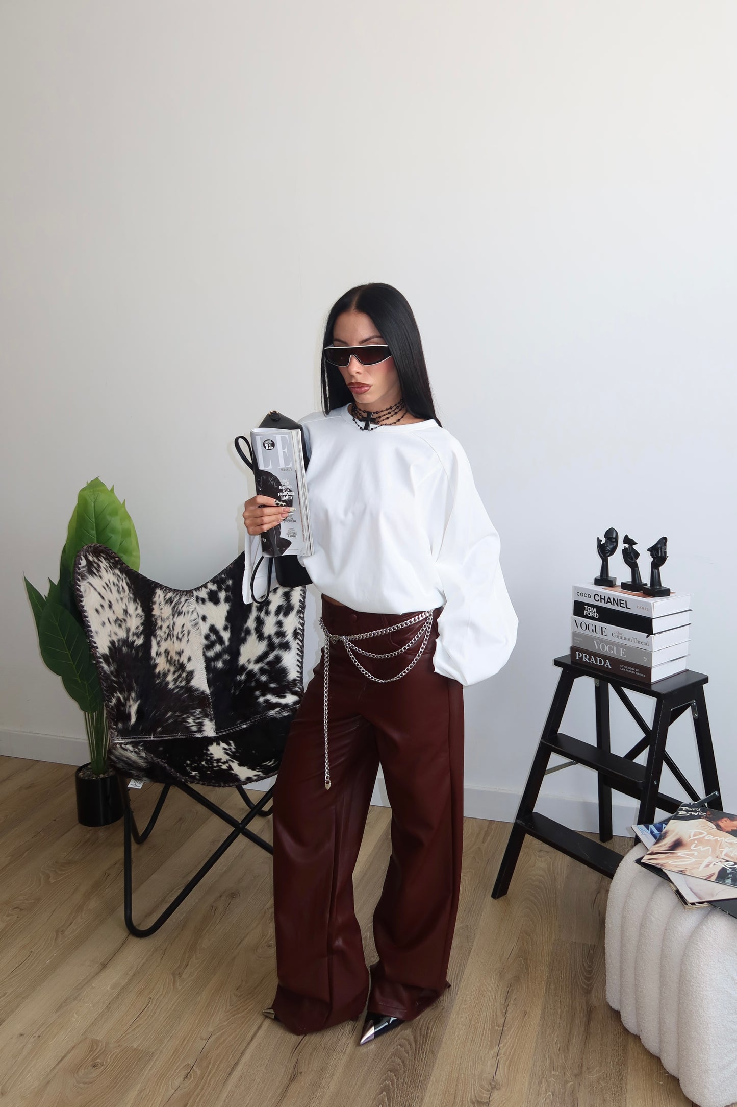 Pants KADEN bordeaux