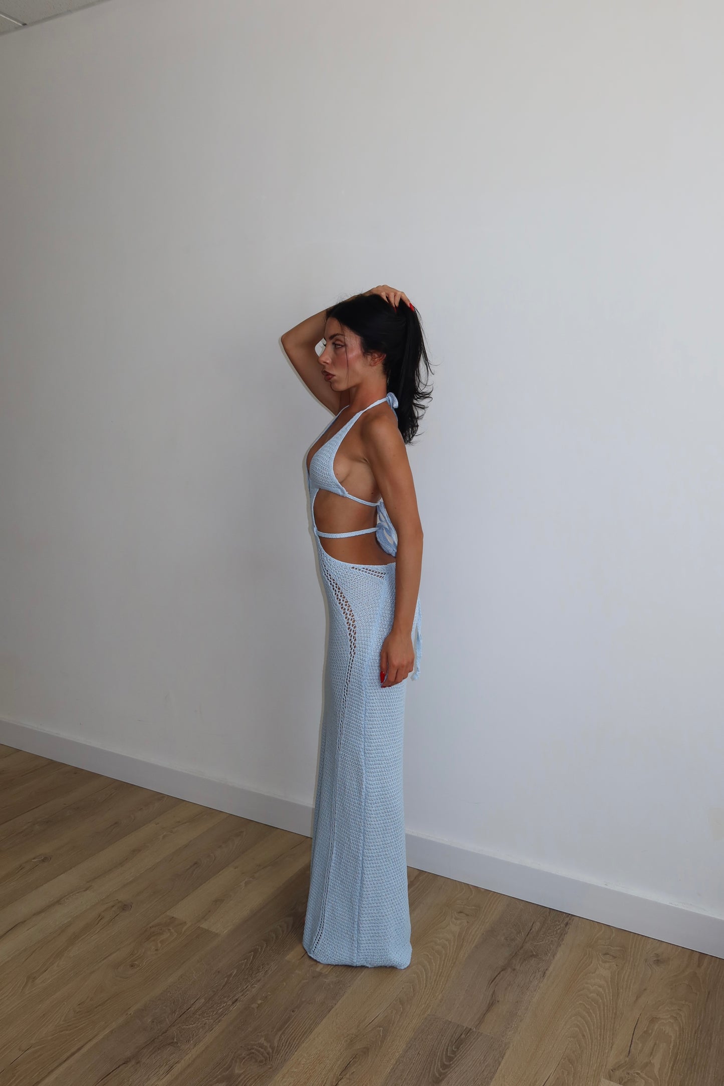 LongDress KITTY celeste