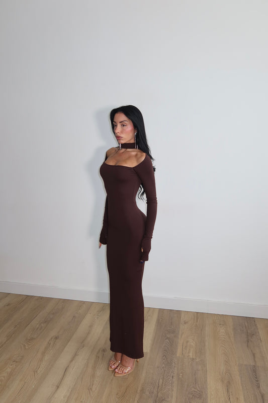 LongDress CHOCKER choco