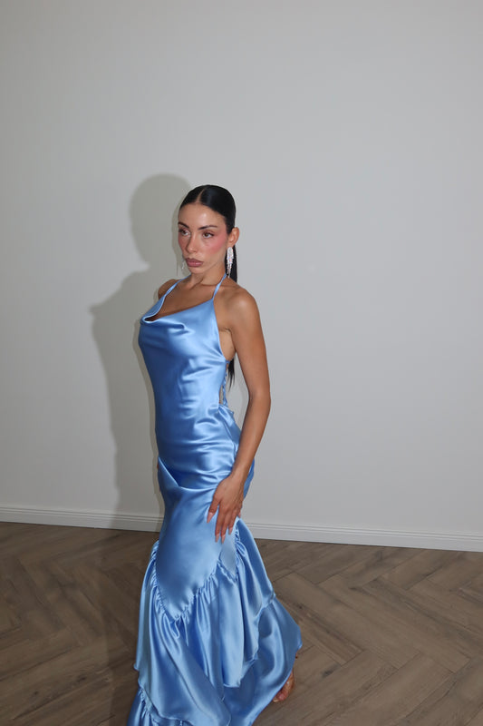 LongDress DELVINE azzurro
