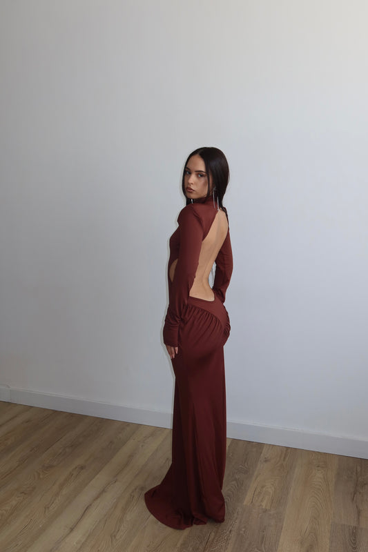 LongDress PALPITAR choco