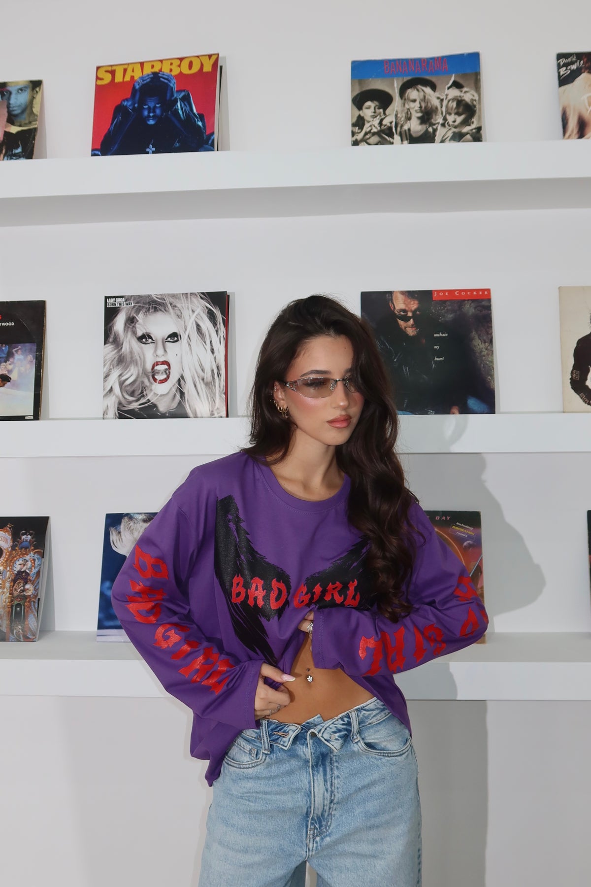 Maglia BAD GIRL viola
