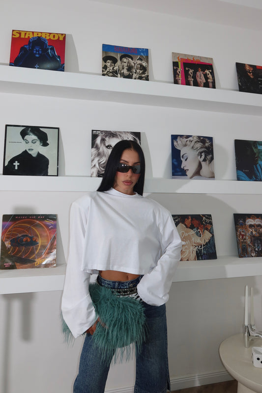 White RACE sweater