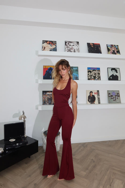 SUITE burgundy cord set