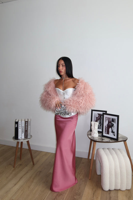 Longuette IN RASO rosa