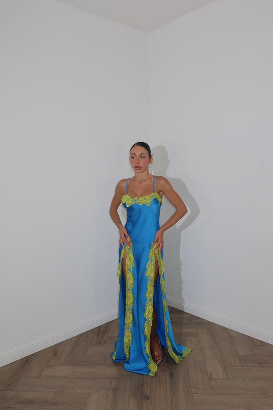 LongDress REINA azzurro