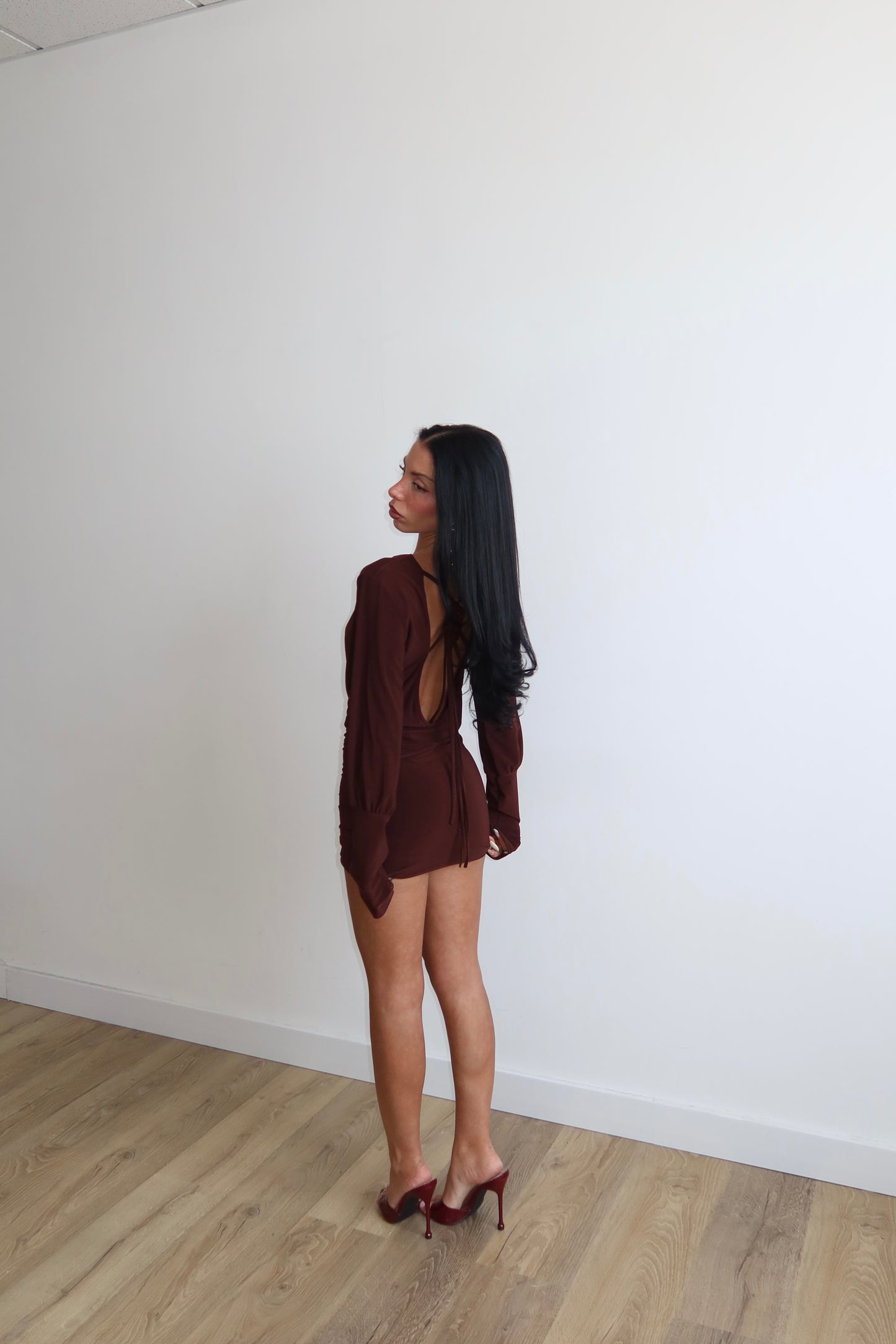 MiniDress JACKIE choco