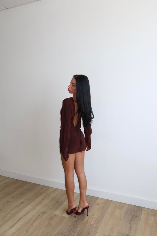 MiniDress JACKIE choco