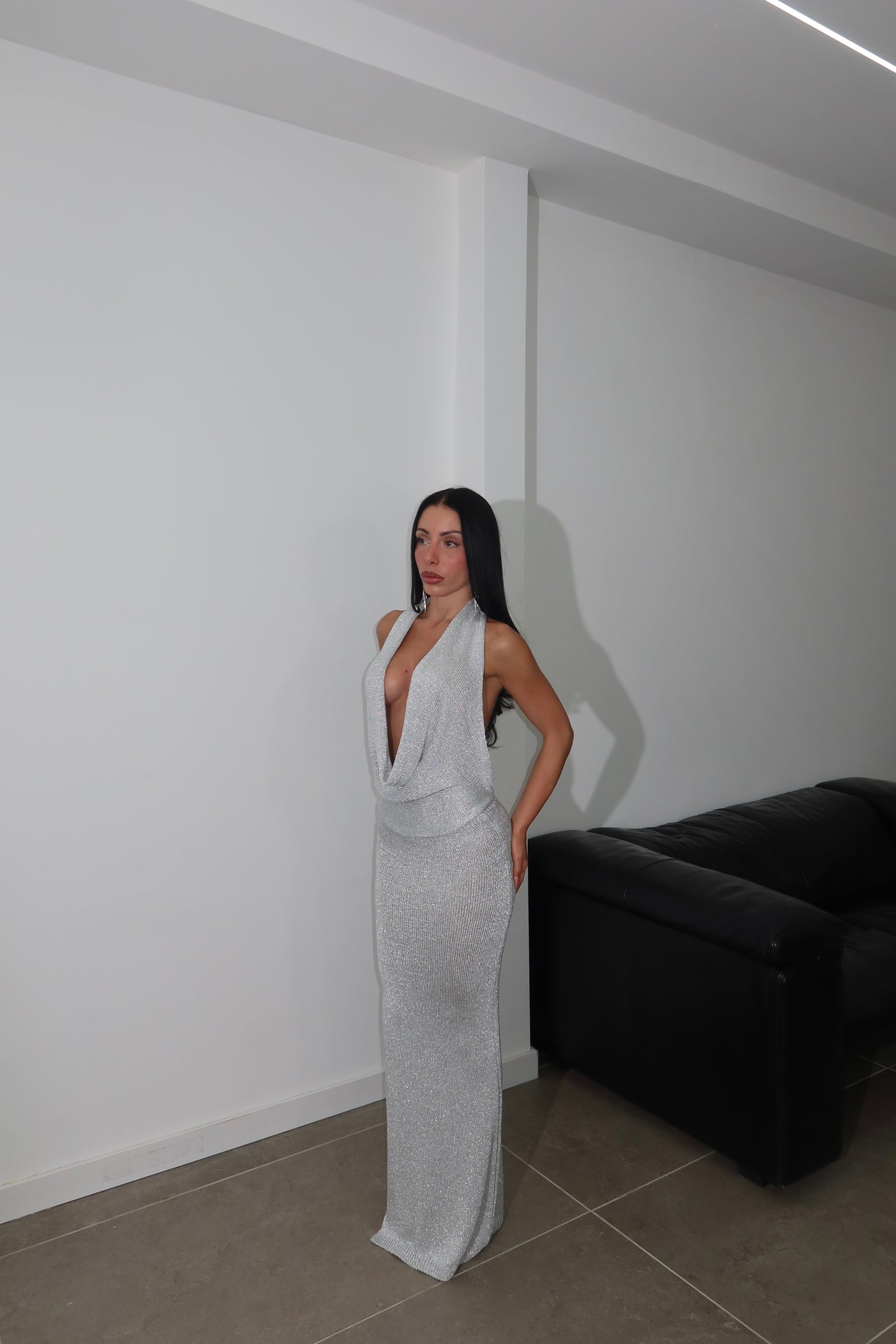 LongDress IBIZA argento