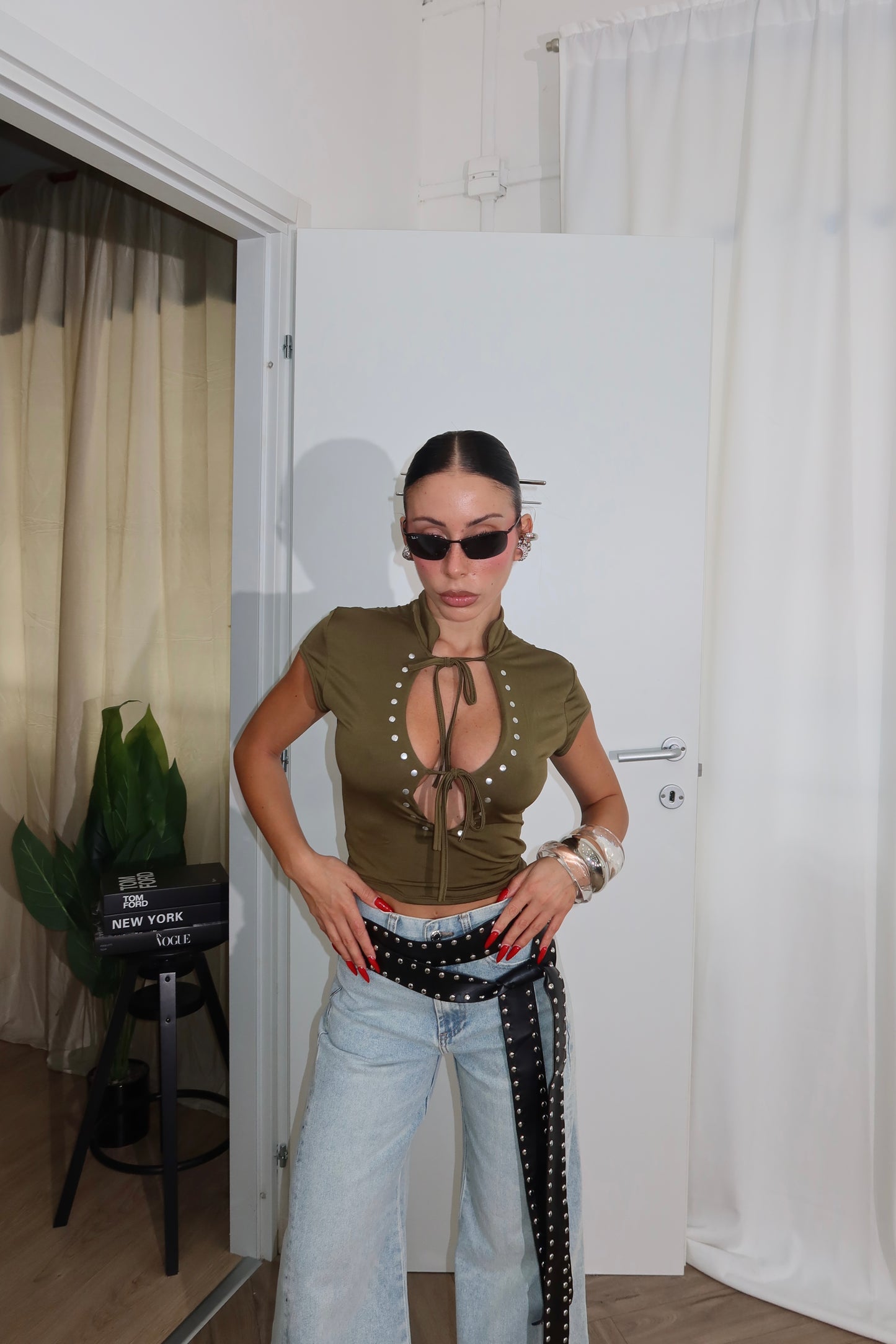 Top SWEET verde militare