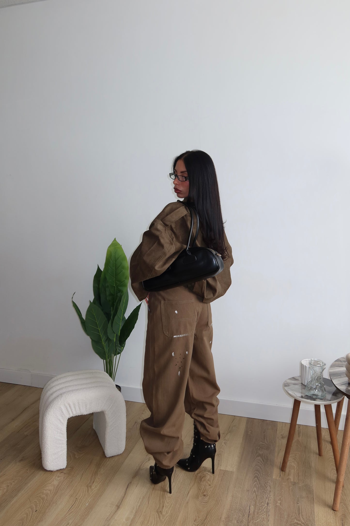 Jeans DIRTY PAINT verde