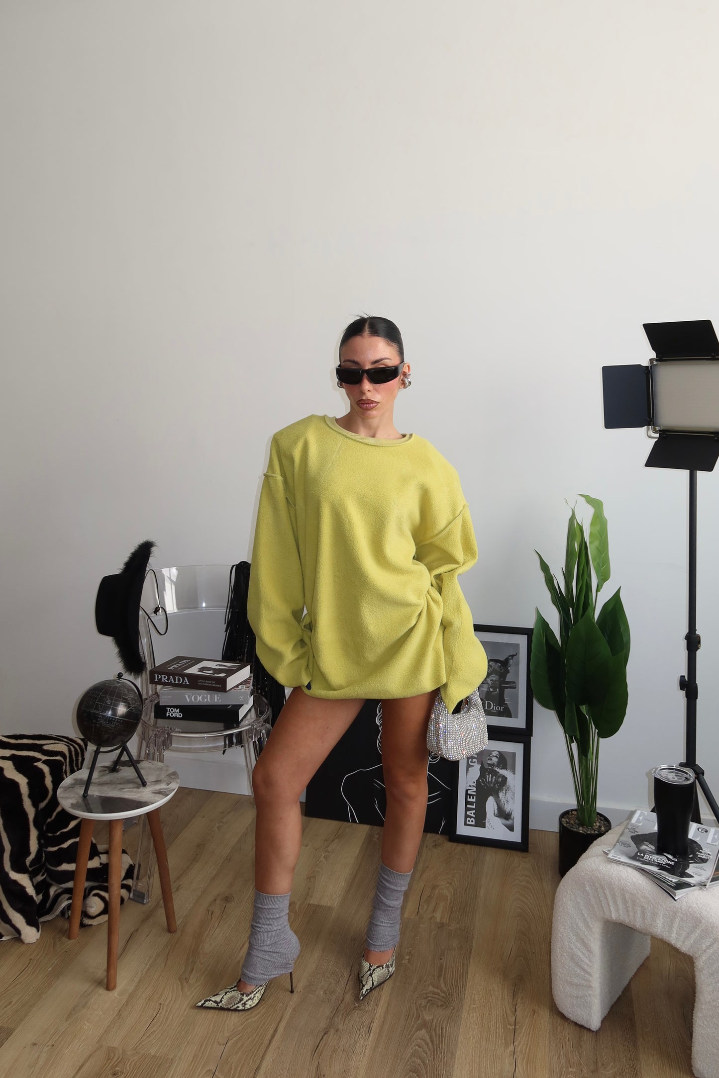 Felpa IN PILE giallo