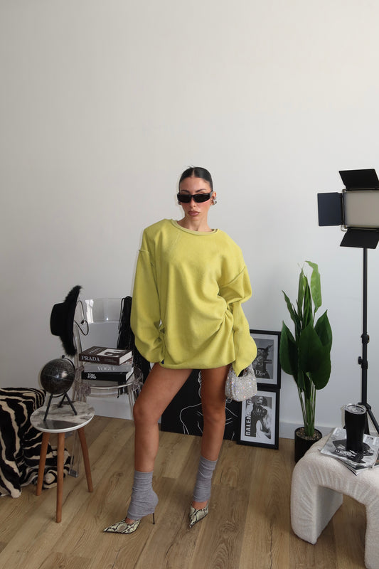 Felpa IN PILE giallo