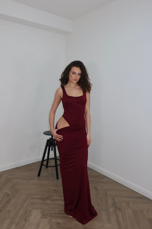 LongDress LOCURA bordeaux
