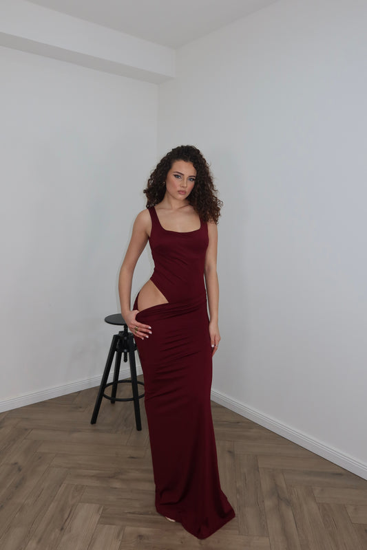 LongDress LOCURA bordeaux