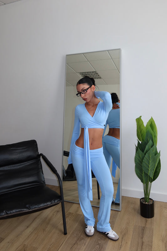 Pants NILUFAR celeste