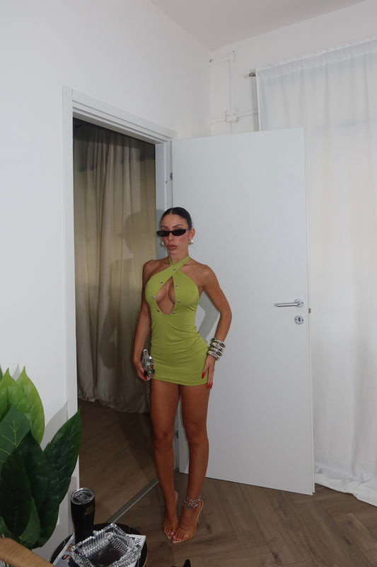MiniDress AURORA verde lime