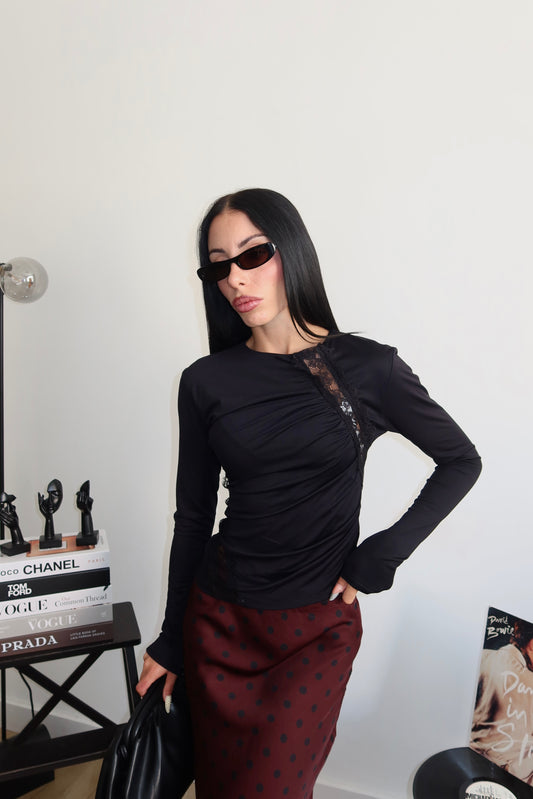 Maglia MORTICIA nero