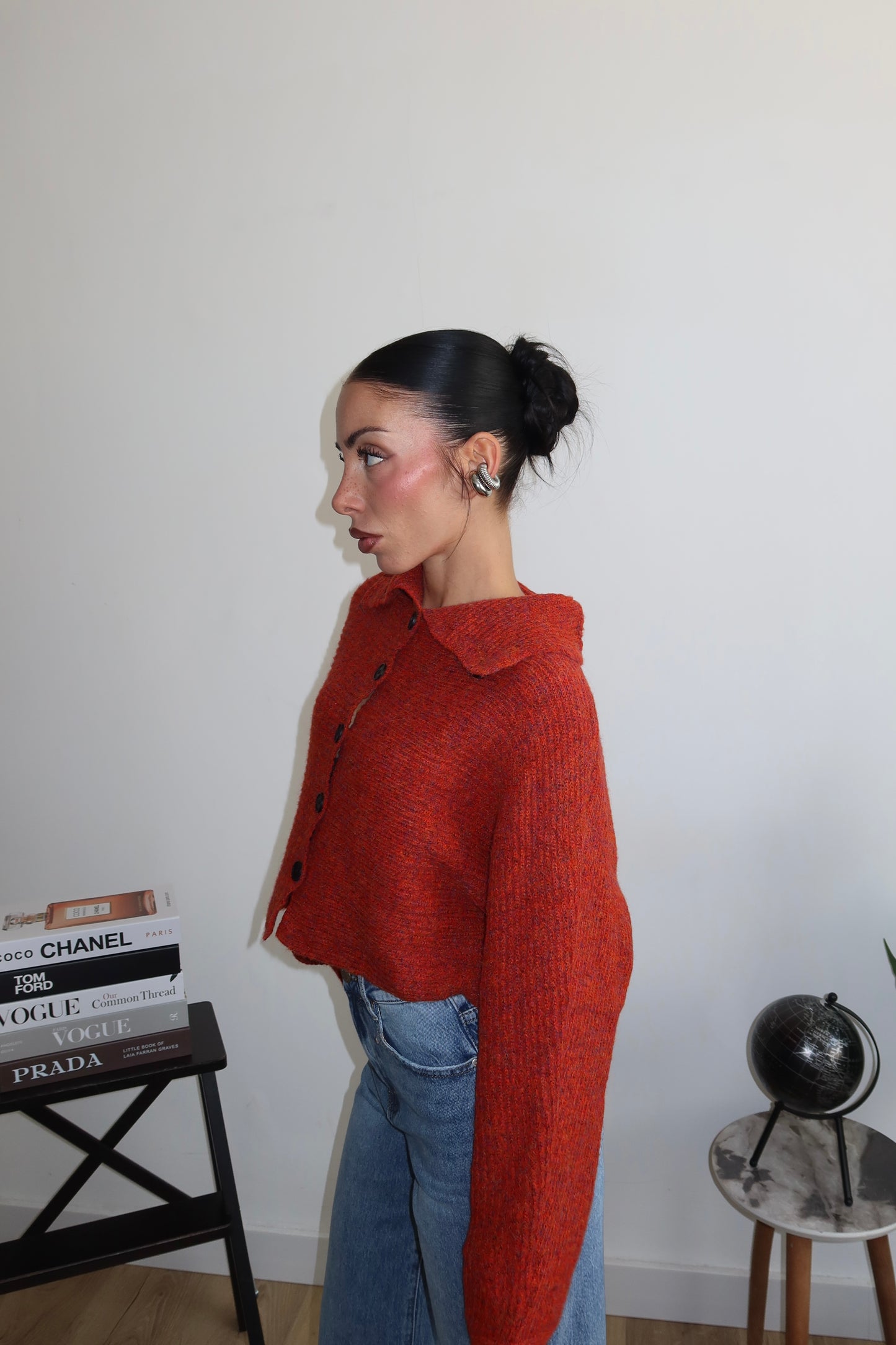 Cardigan PEGGY rosso