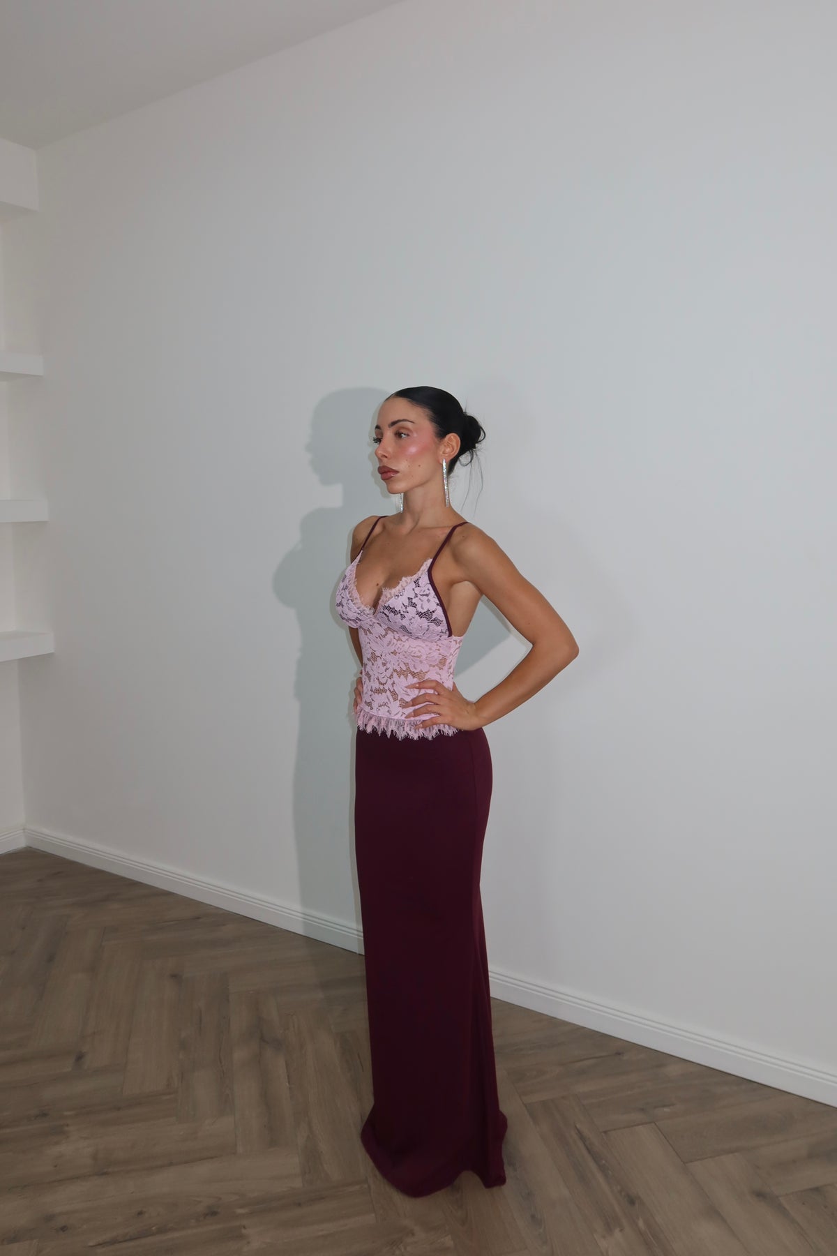 LongDress PARK bordeaux/rosa