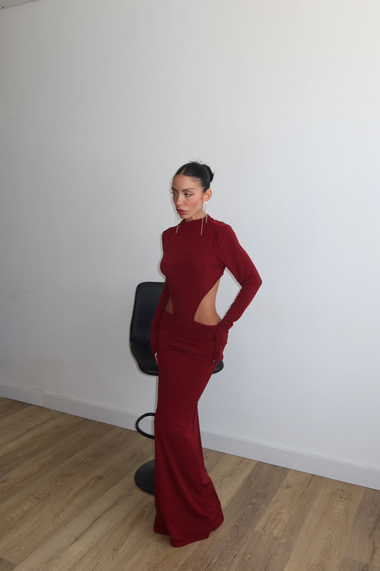 LongDress IMMANCABILE bordeaux