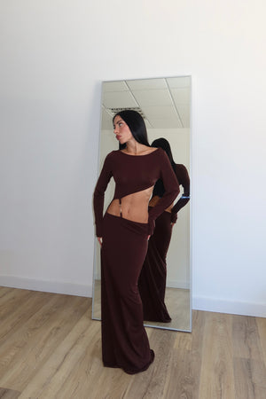LongDress METAL choco