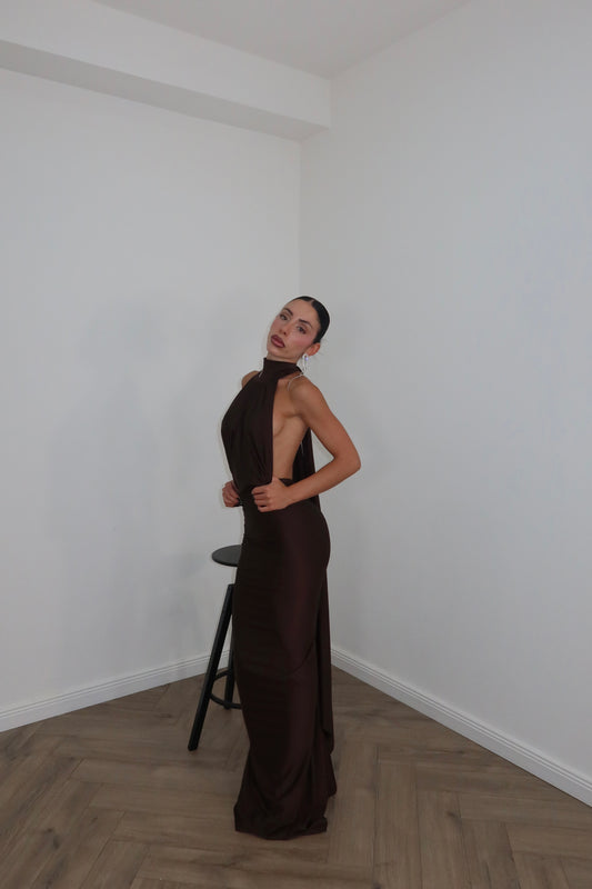 LongDress DANIKA choco