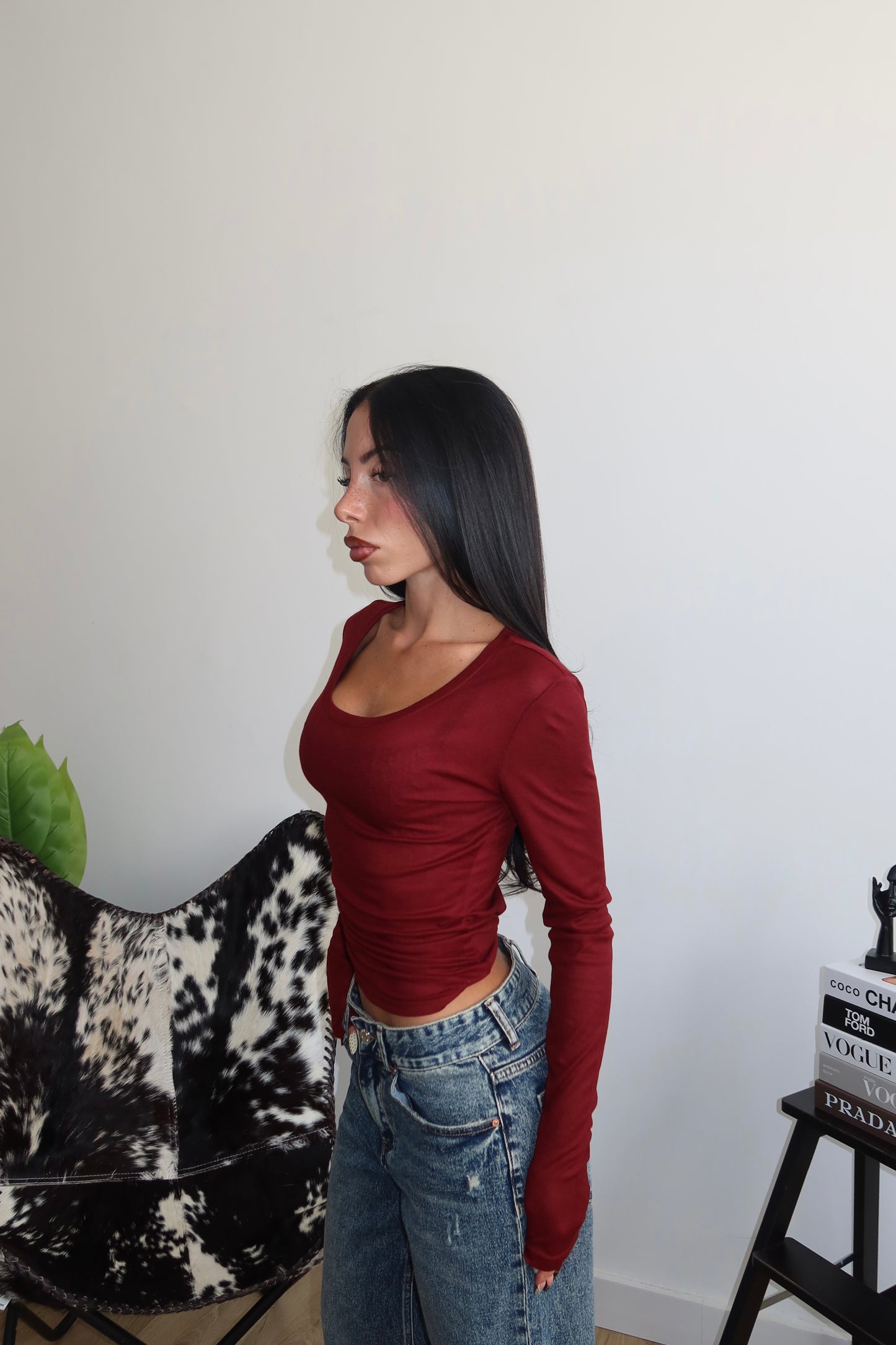 Maglia CECILY bordeaux