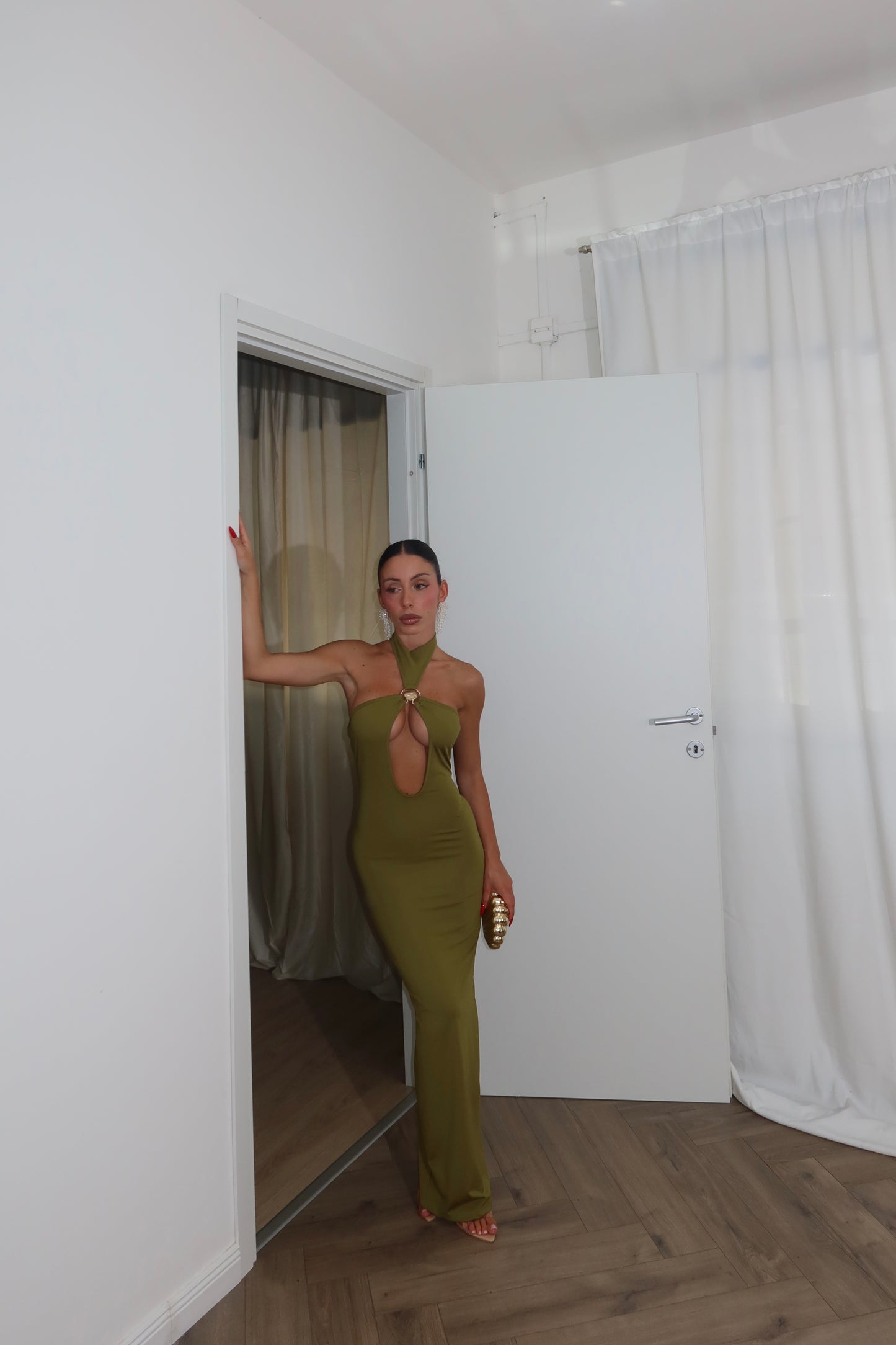 Longdress SHELBY verde militare