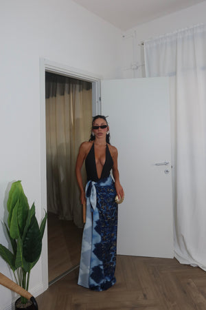 Longuette FOULARD blu