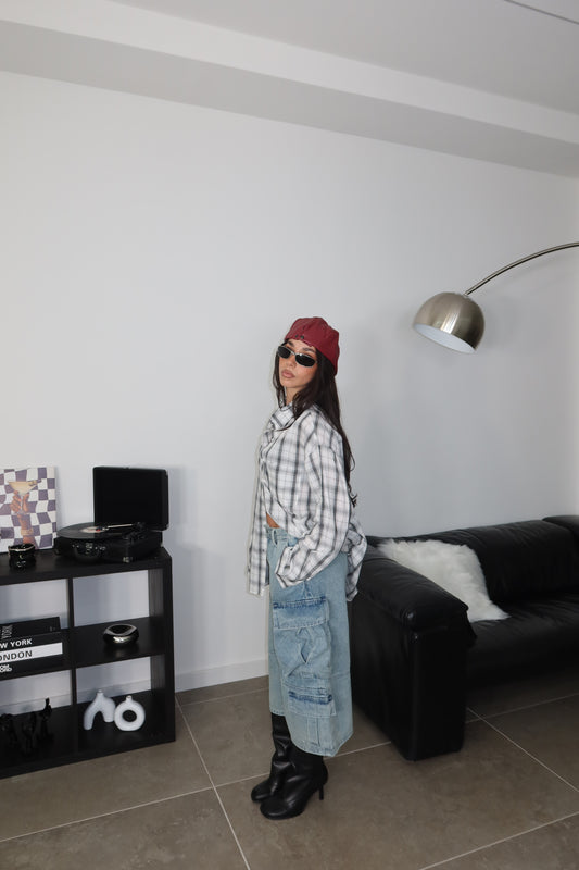 Camicia CODY nero/bianco